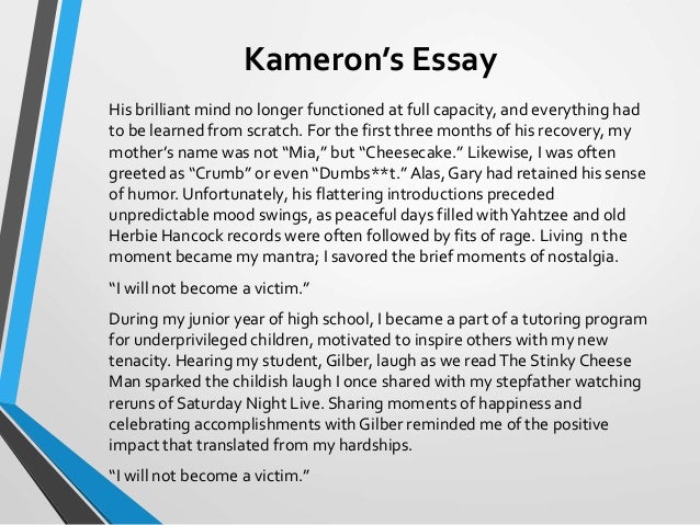 Student of the year essay examples