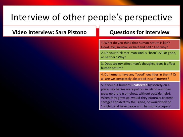essay on human nature