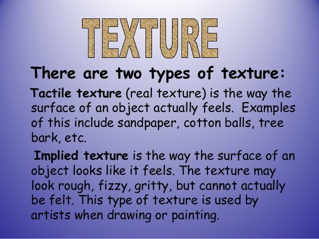 Elements Of Art Texture Definition : Gallery for gt elements of art texture definition