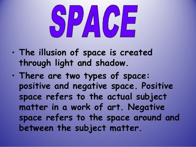 Elements Of Art Space Definition : Elements of art