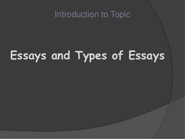 Types of essays formal and informal