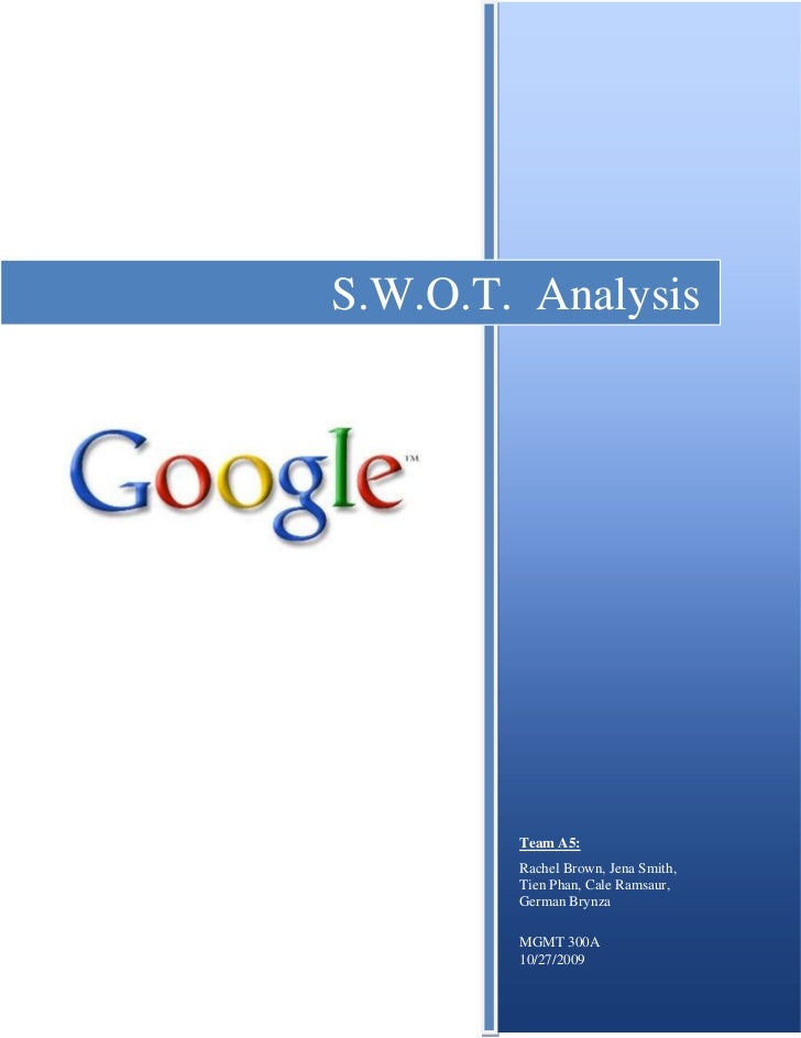 Google case study swot analysis