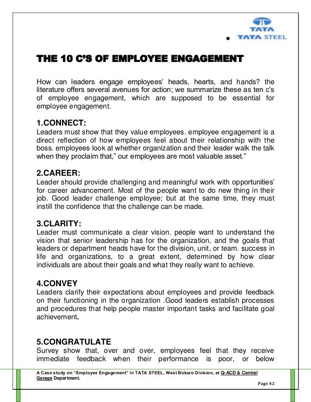 project report employee engagement (by ) mahadev rana