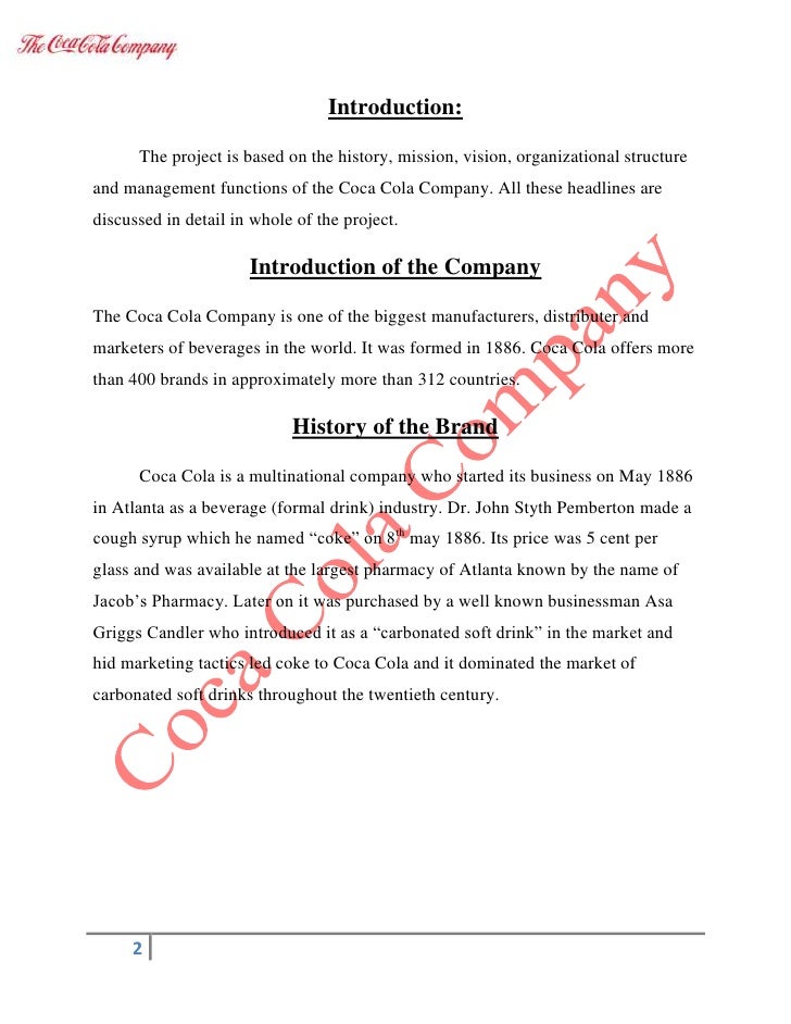 information on coca cola company with sources essay Check out our coca-cola brands essay as a source of information to the public, the coca cola company website serves the functions of disseminating information as well as advertising and making the company’s brands gain a competitive edge as in the market place of beverage industry (kotlern 176). information on coca cola company with sources essay Check out our coca-cola brands essay as a source of information to the public, the coca cola company website serves the functions of disseminating information as well as advertising and making the company’s brands gain a competitive edge as in the market place of beverage industry (kotlern 176).