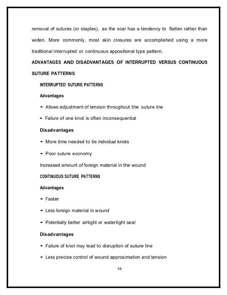 sutures and suturing techniques