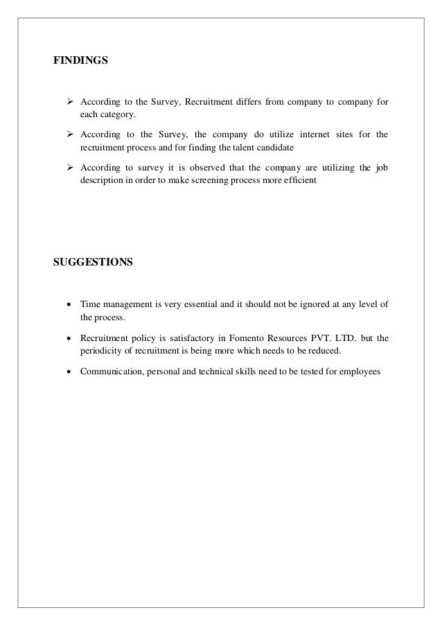 Literature Review Of Recruitment And Selection