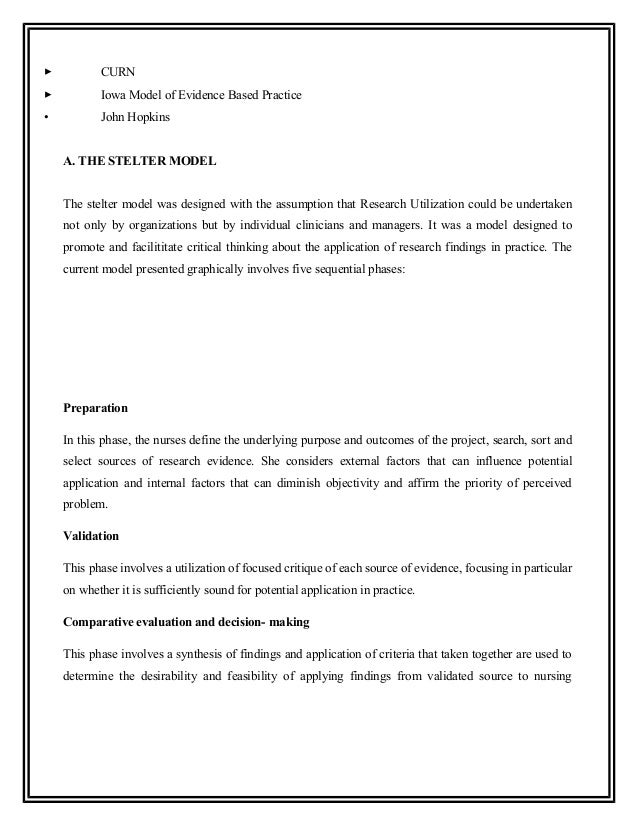 similarities between iowa model and stetler model Objectives distinguish between evidence based practice and nursing researchreview the iowa model slideshow 257318 by lorant. similarities between iowa model and stetler model Objectives distinguish between evidence based practice and nursing researchreview the iowa model slideshow 257318 by lorant.