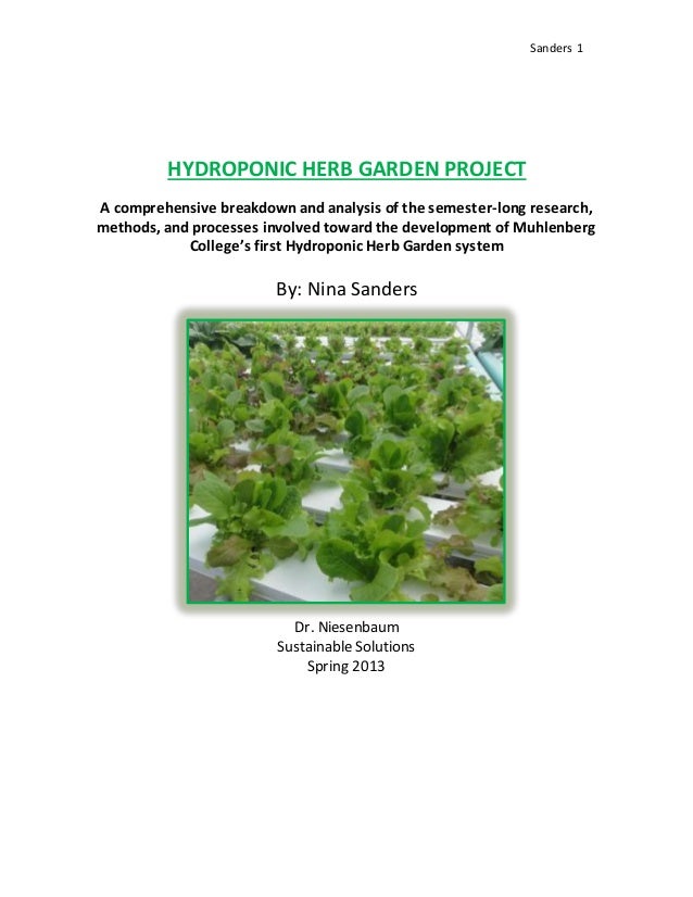 Hydroponics as a career essay picture