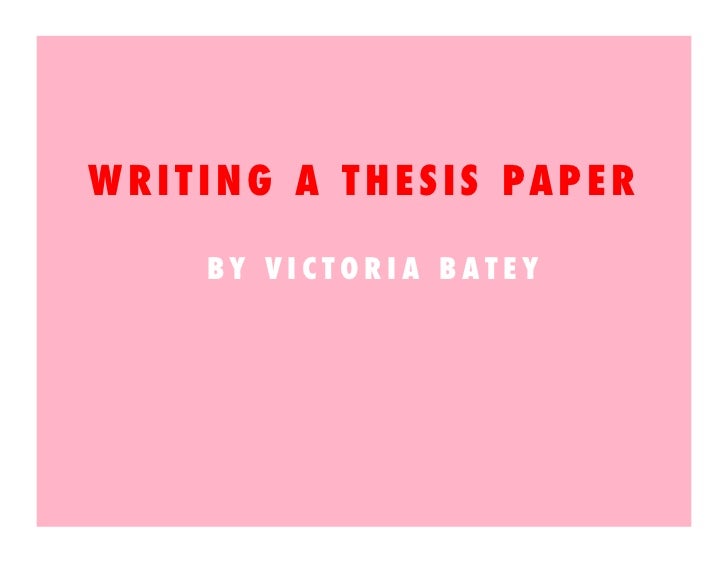 Guidelines for Writing a Thesis or Dissertation - College of