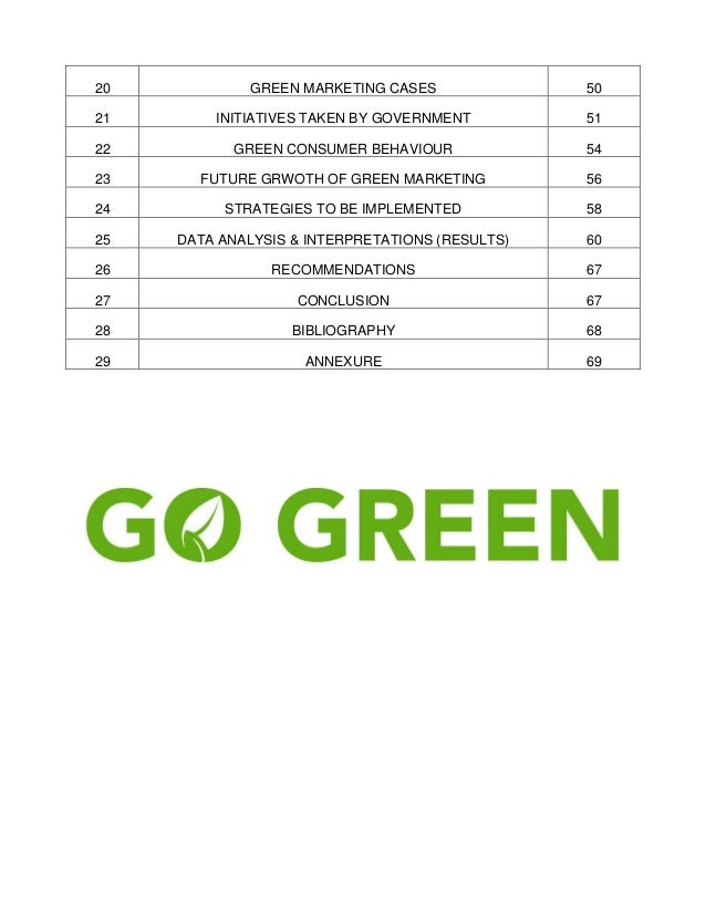 Green Marketing Research Papers