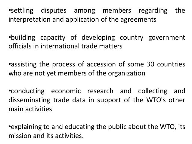 10 benefits of the wto trading system and 10 common misunderstandings about the wto