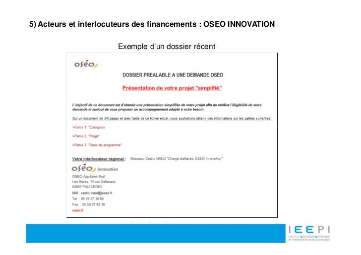 exemple de dossier oseo
