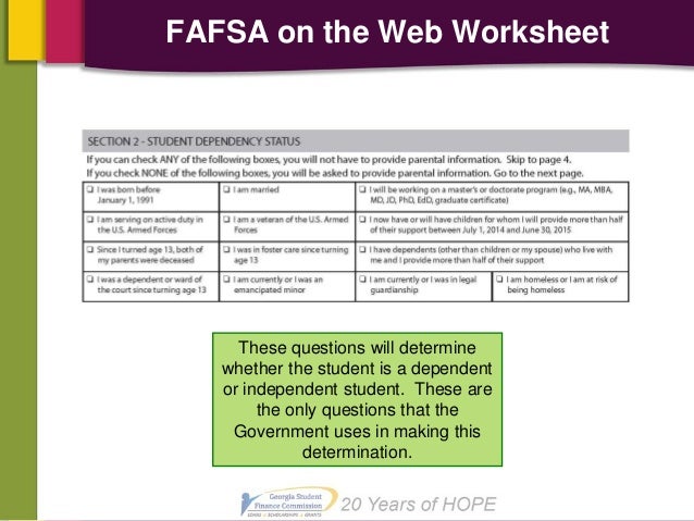 Worksheet Fafsa On The Web Worksheet fafsa on the web worksheet 15 16 intrepidpath gov help options 22 worksheet