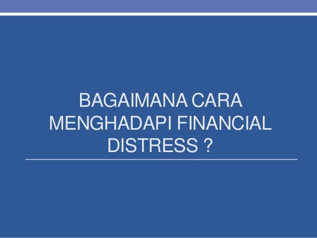 Non Financial Distress 113