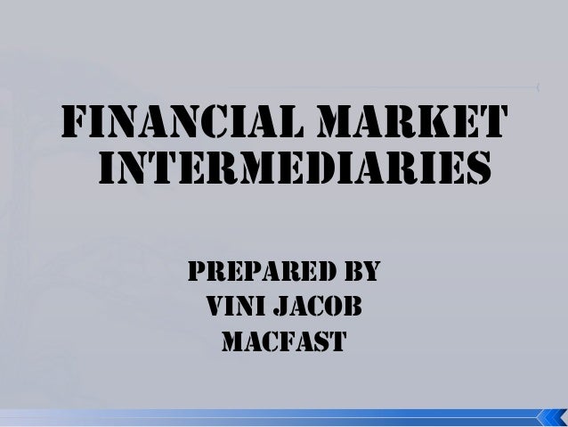 Market intermediaries
