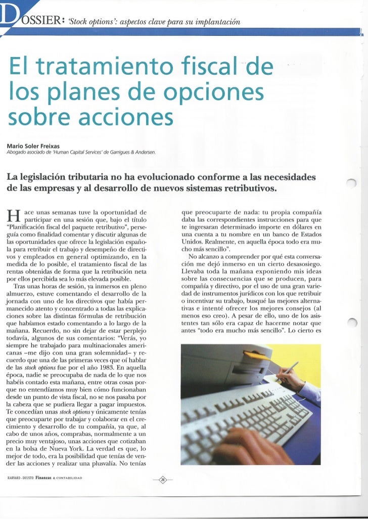 Contabilidad de stock options