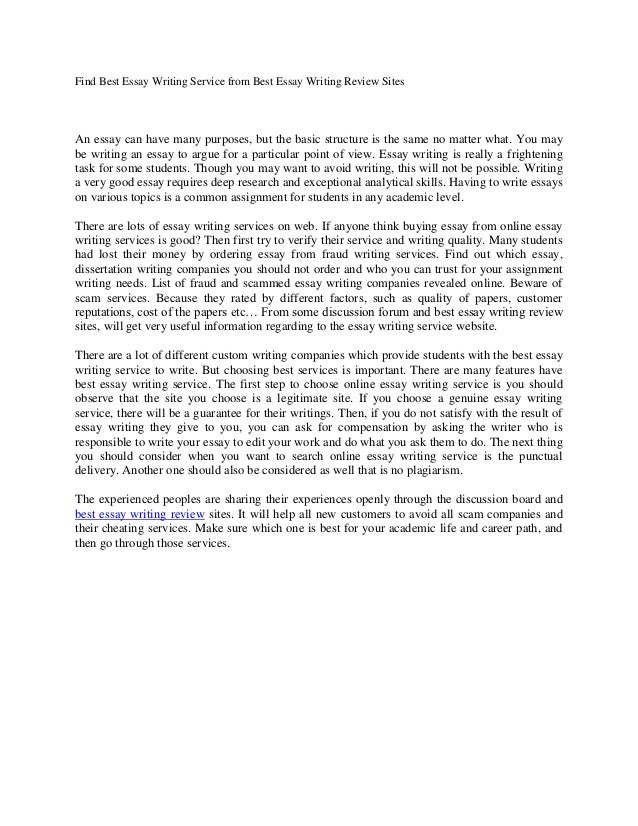 Best college essay writing service
