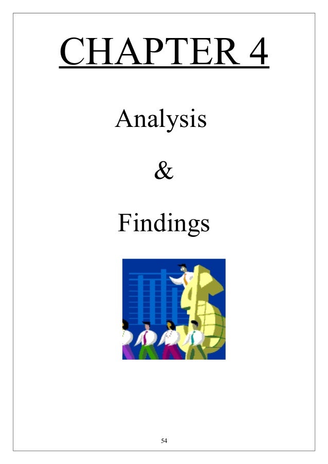Findings And Analysis Dissertation