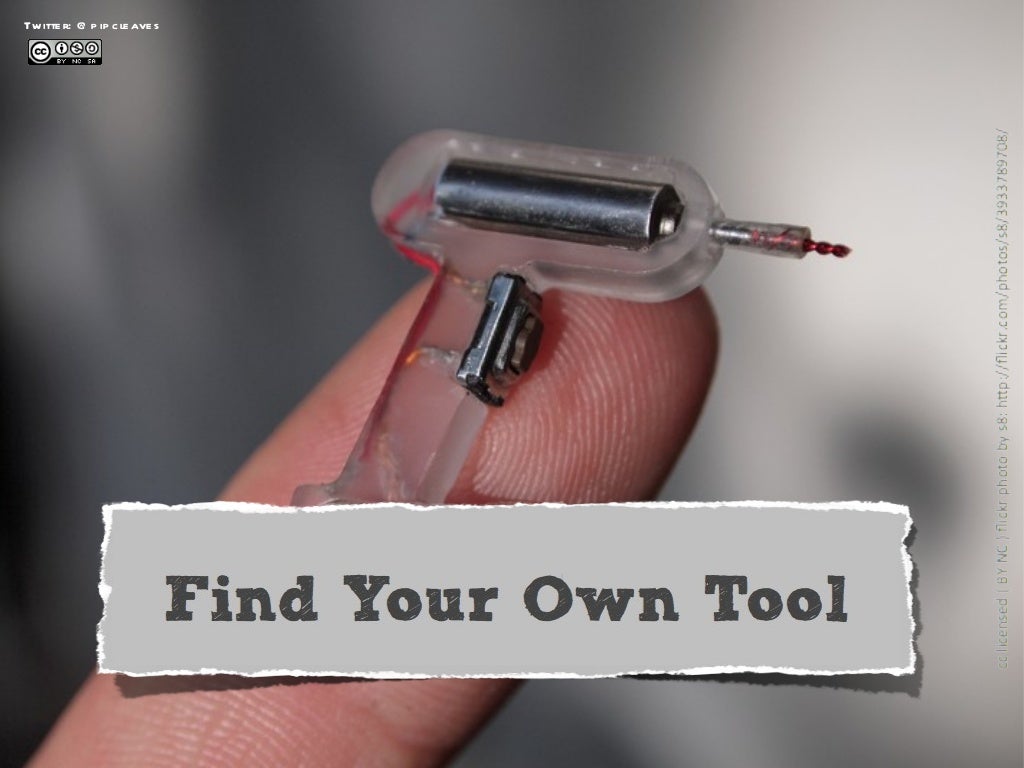 Find Your Own Tool - A Workshop