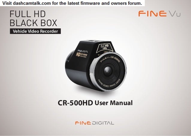 Прошивка finevu cr 500hd