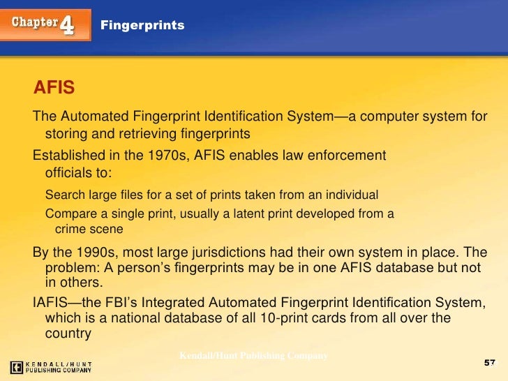 an introduction to the automatic fingerprint identification system afis Find great deals on ebay for afis automated fingerprint identification system shop with confidence. an introduction to the automatic fingerprint identification system afis Find great deals on ebay for afis automated fingerprint identification system shop with confidence.