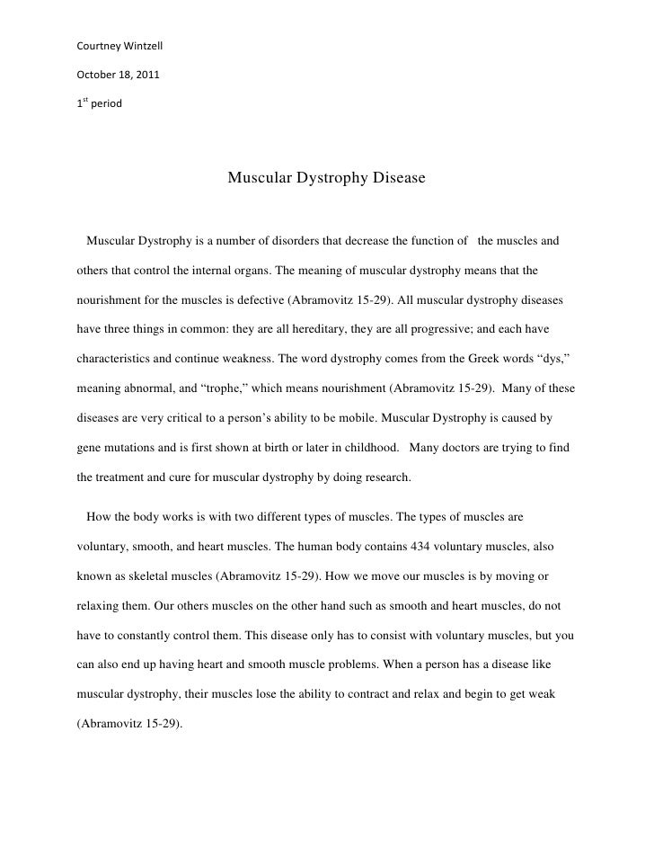 Muscular dystrophy essays picture