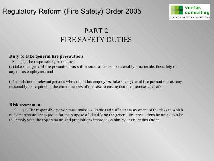 Fire Safety Presentation on Building Regulations Part B 2007