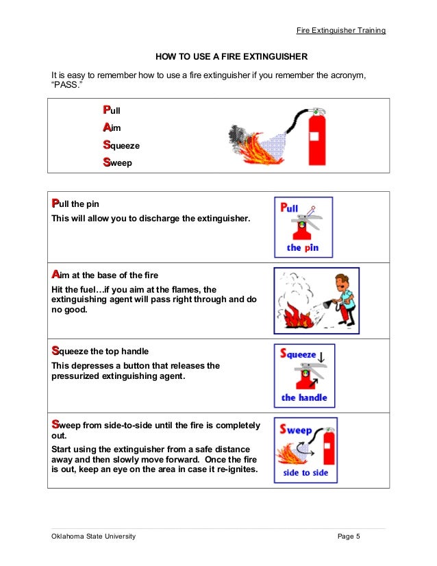Fire training manual document