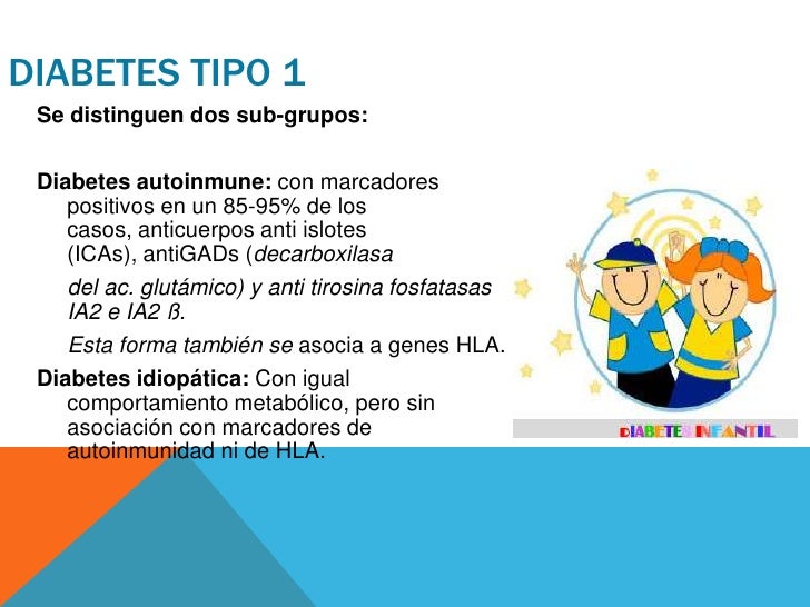 diabetes tipo 1 se distinguen dos sub grupos diabetes autoinmune