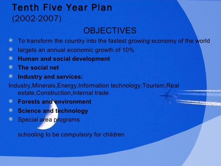 10th five year plan of india