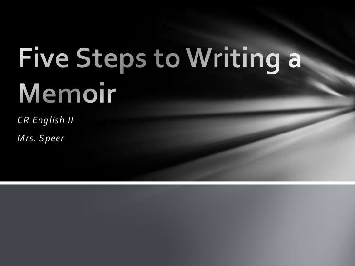 Writing a memoir essay