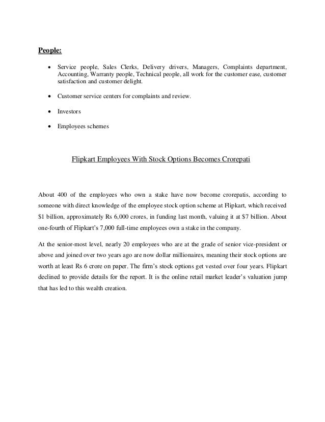 Flipkart stock options