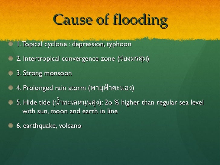 Human activities that cause floods
