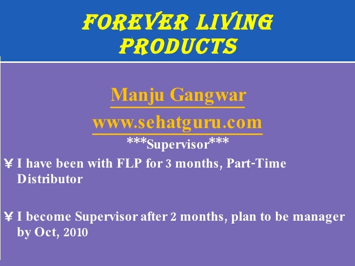Forever Living Product Business Plan