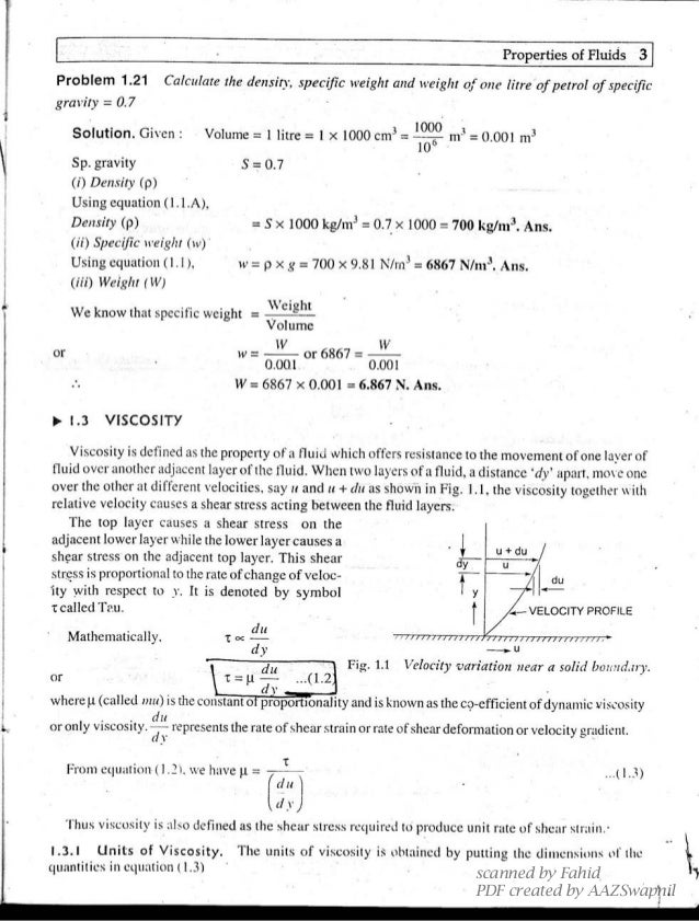fluids mechanics by rk bansal pdf