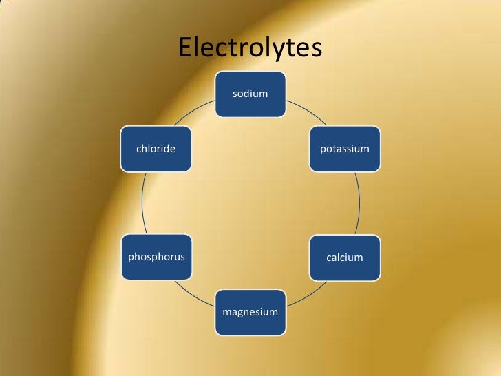 Fluids, Electrolytes & IV Therapy