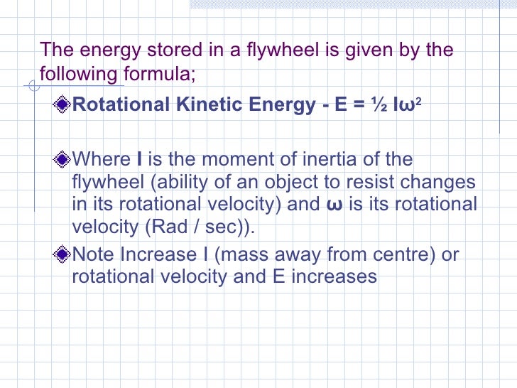Flywheels An Alternative Energy Storage Method