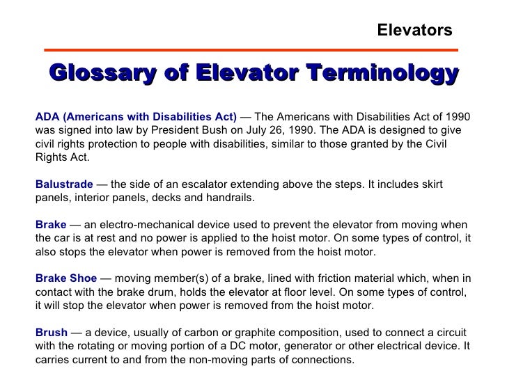 Fm 403 Mod 9 Elevators