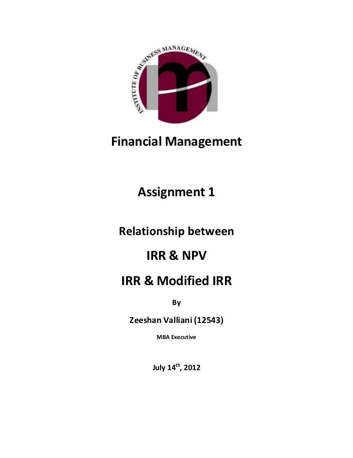 npv assignment Time is money the sooner you receive cash from an investment or project, the more it's worth that's the main principle behind the concept of net present value. npv assignment Time is money the sooner you receive cash from an investment or project, the more it's worth that's the main principle behind the concept of net present value.