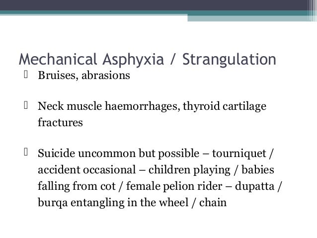 Asphyxia From FME by Dr Yaseen Mohammad for 3rd year MBBS Students