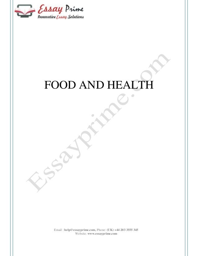 essay on fast food and our health