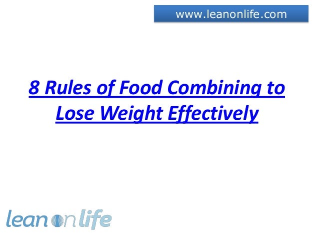 Food Combinations Lose Weight Fast