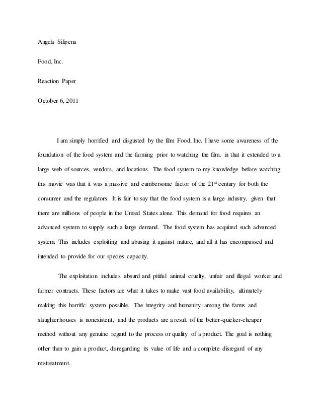 Food Inc Movie Essay Papers Food Inc Movie Essayessay Writing Free Essays On Food Inc Movie Essay Brainia Com The Yellow Wallpaper Essay Topics also High School Essay Examples Online Creative Writing