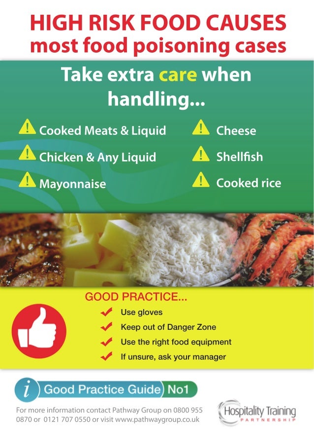 Food Poisoning, High Risk Food, guide, good practice, infection contr…