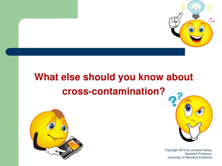 Cross contamination in the kitchen image