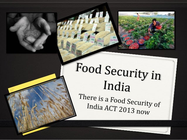 Food Security In India Essay
