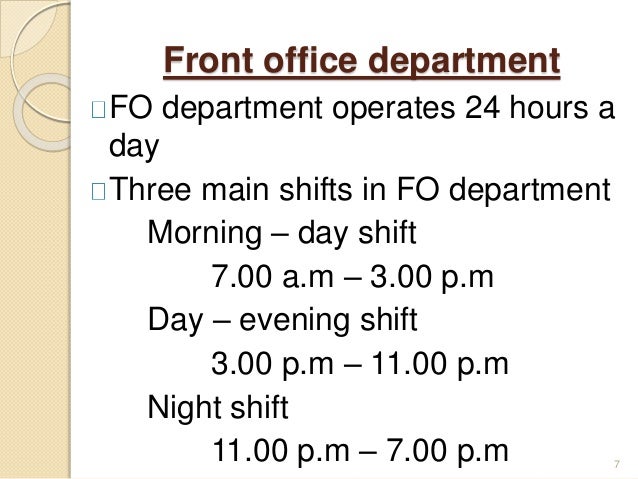 introduction to front office hotel front office organizational chart