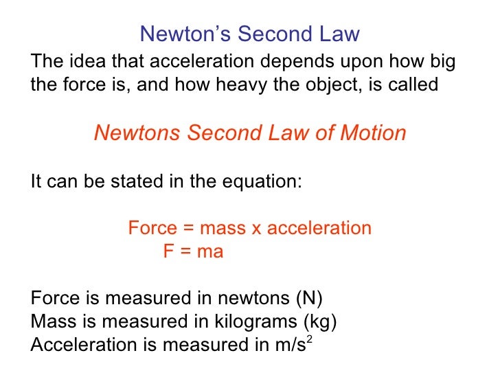 Force and Acceleration