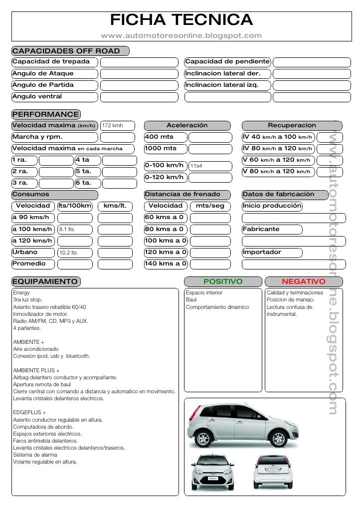 Ford fiesta ambiente 2008 ficha tecnica