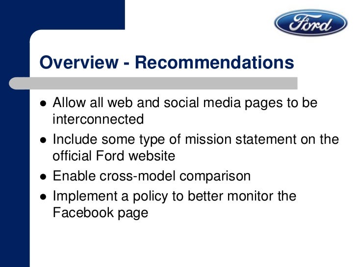 ford mission for statement